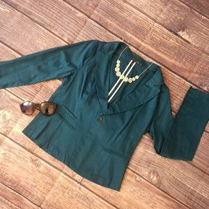 Women's Teal Tailored Blazer - Brand Unknown